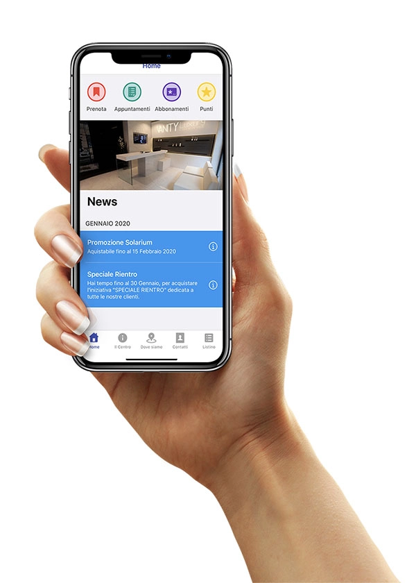 Applicazione per Centri Estetici
