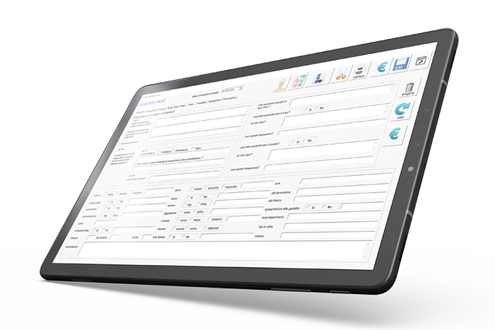 tablet schede clienti estetica